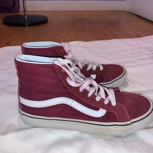 Maroon High Top Vans